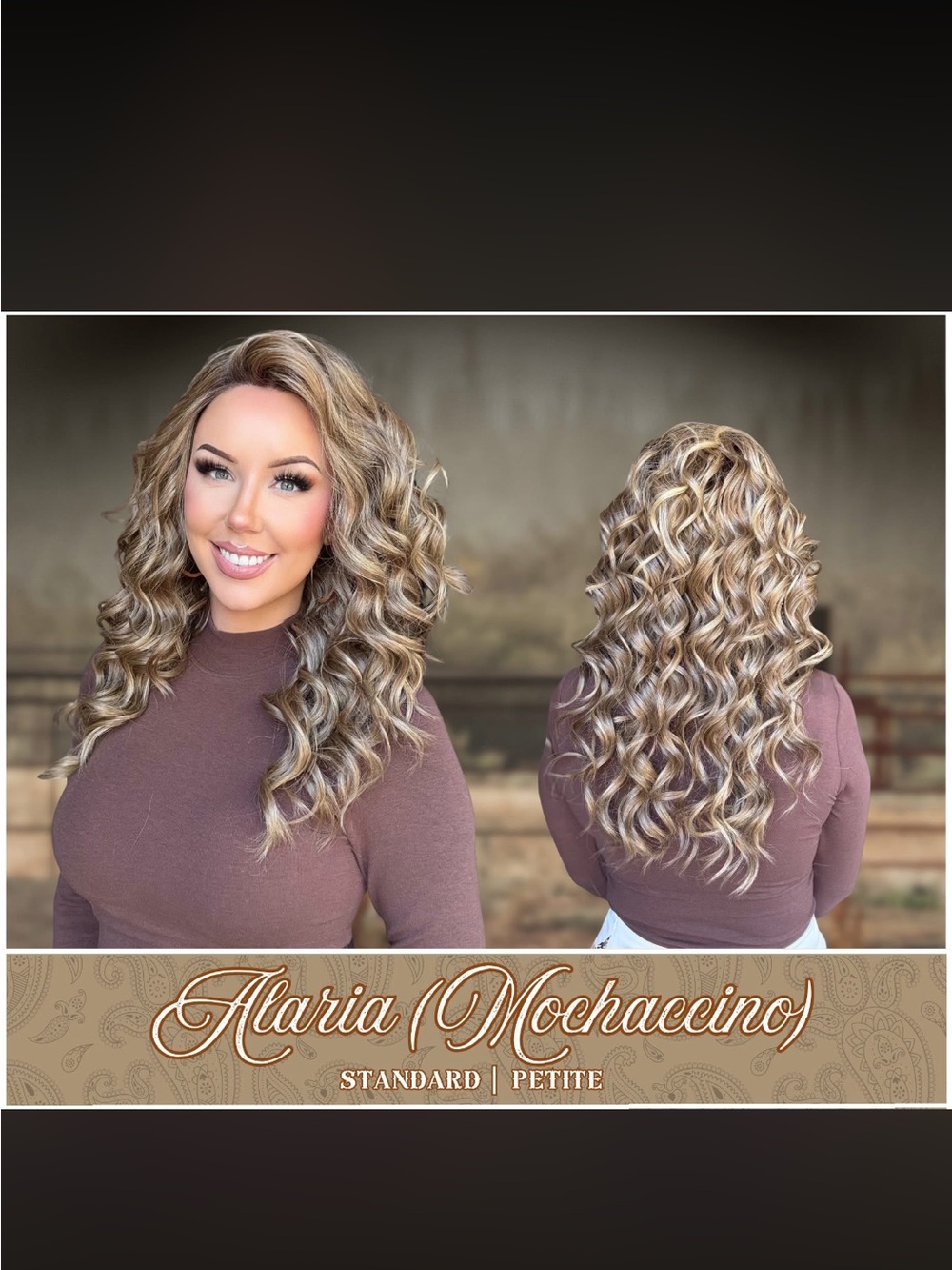 Alaria (Mochaccino) Women’s Long Wavy Wig - Mochaccino Blonde Blend